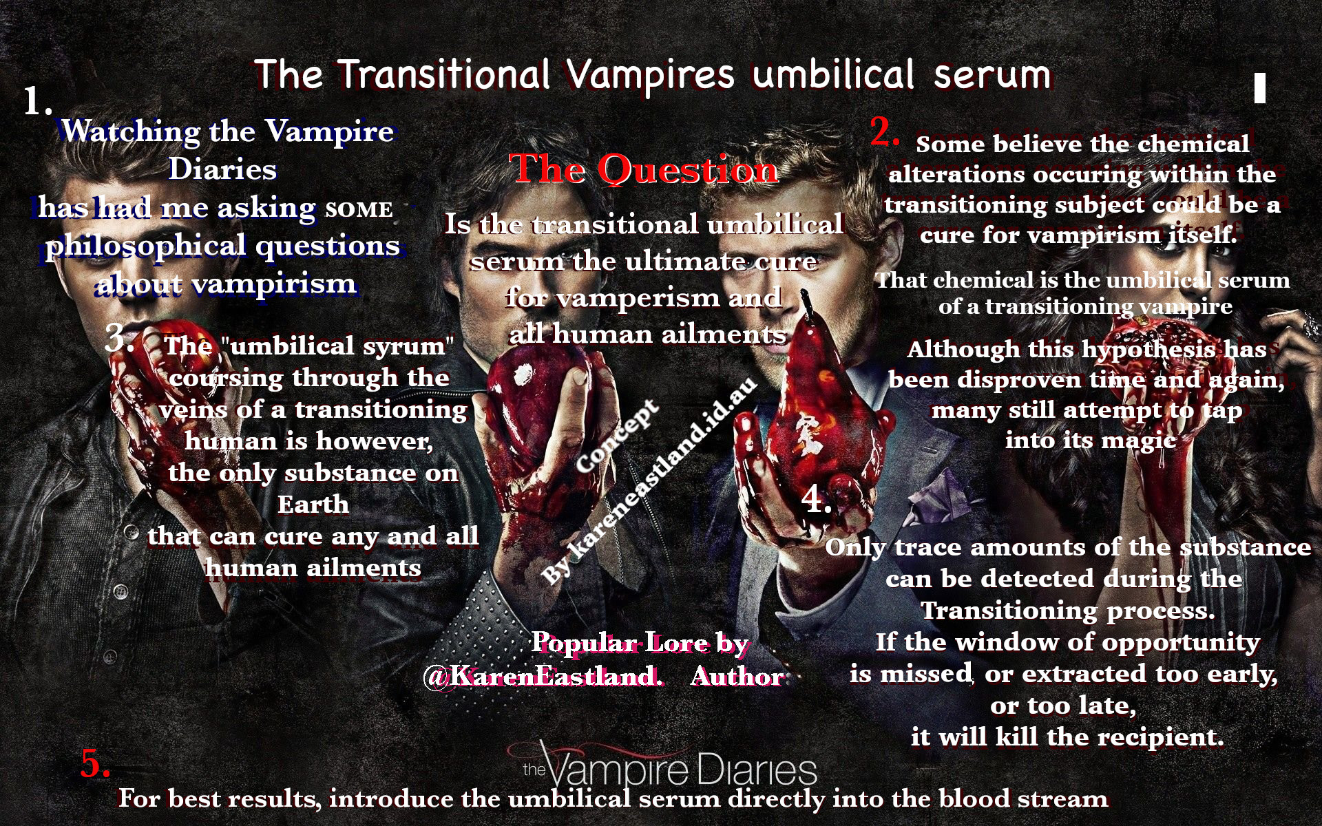 The Umbilical Serum Of The Transitional Vampire